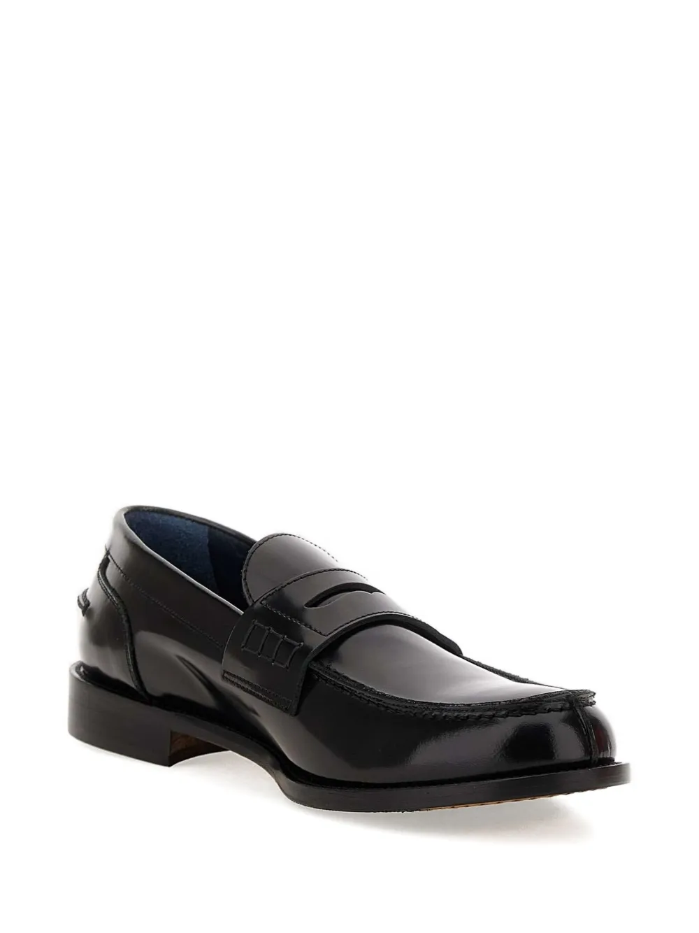 Duca Heritage Leather Loafers In Black