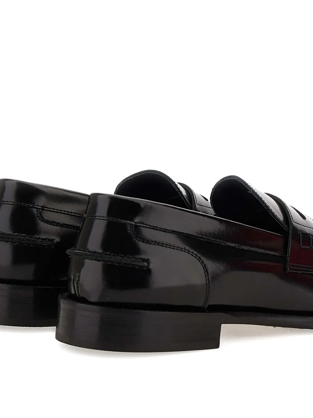 Duca Heritage Leather Loafers In Black