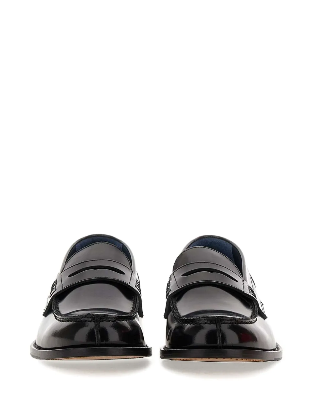 Duca Heritage Leather Loafers In Black