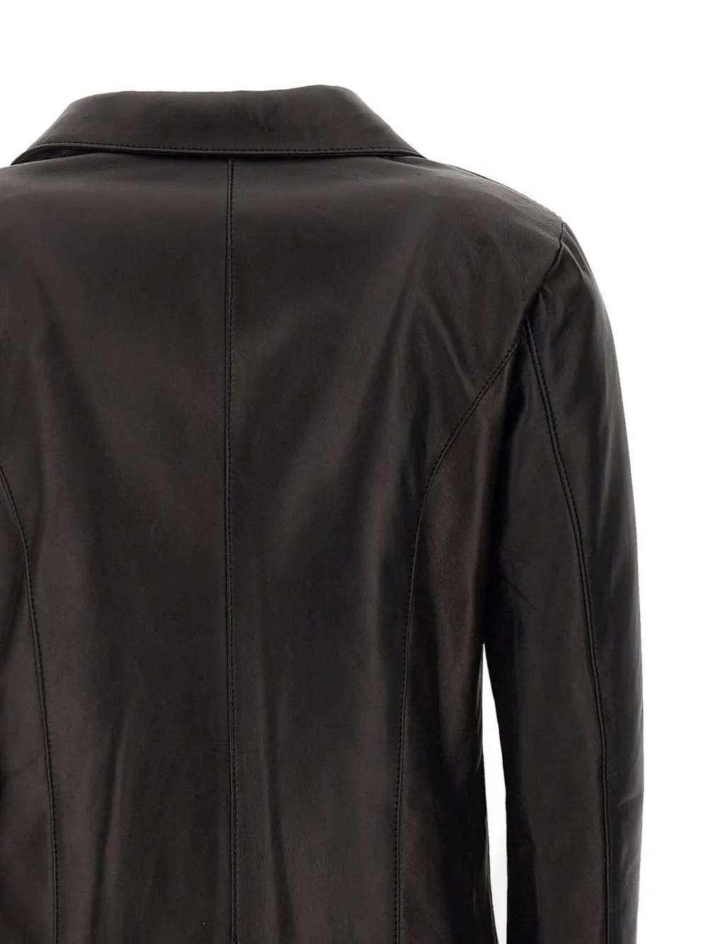 Mono Ginger Leather Jacket In Black