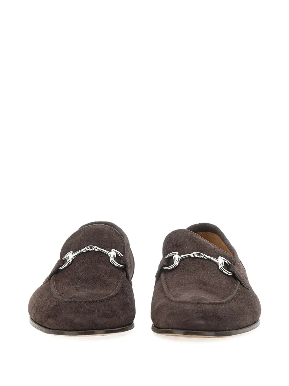 Duca Heritage Almond-toe Suede Loafers In Brown