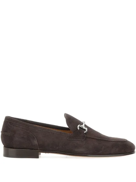 Duca Heritage almond-toe suede loafers