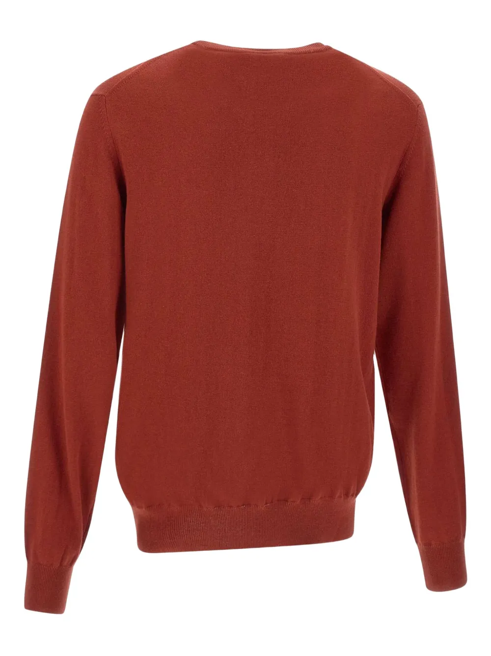 La Martina Embroidered-logo Sweater In Brown