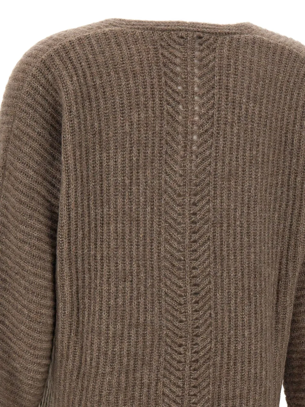 Hemisphere V-neck Sweater In Brown