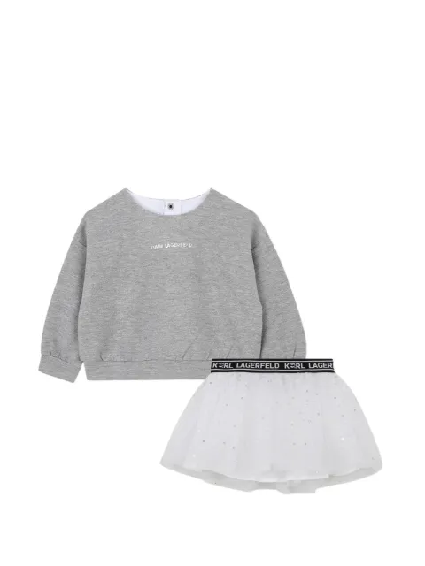 Karl Lagerfeld Kids logo-print tutu set