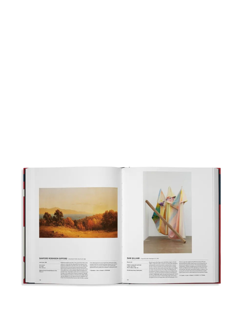Phaidon Press The American Art Book Hardcover Book In Red