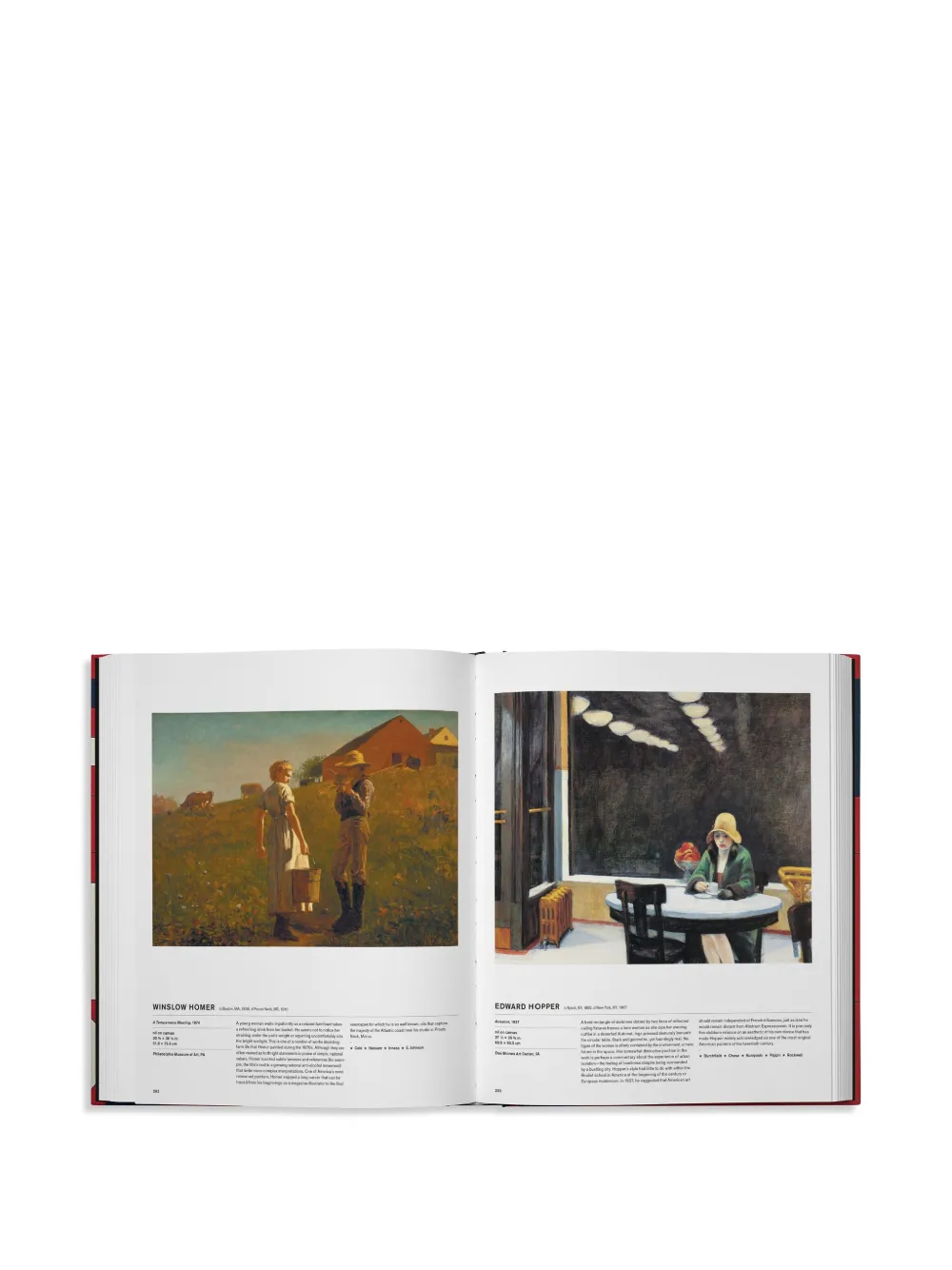 Phaidon Press The American Art Book Hardcover Book In Red