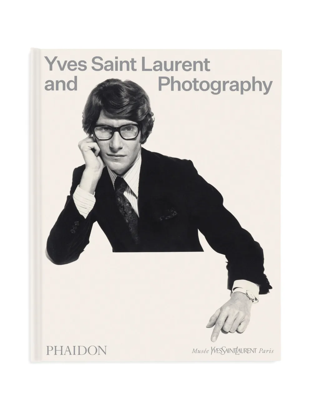 Phaidon Press Yves Saint Laurent And Photography Hardcover Book In Black