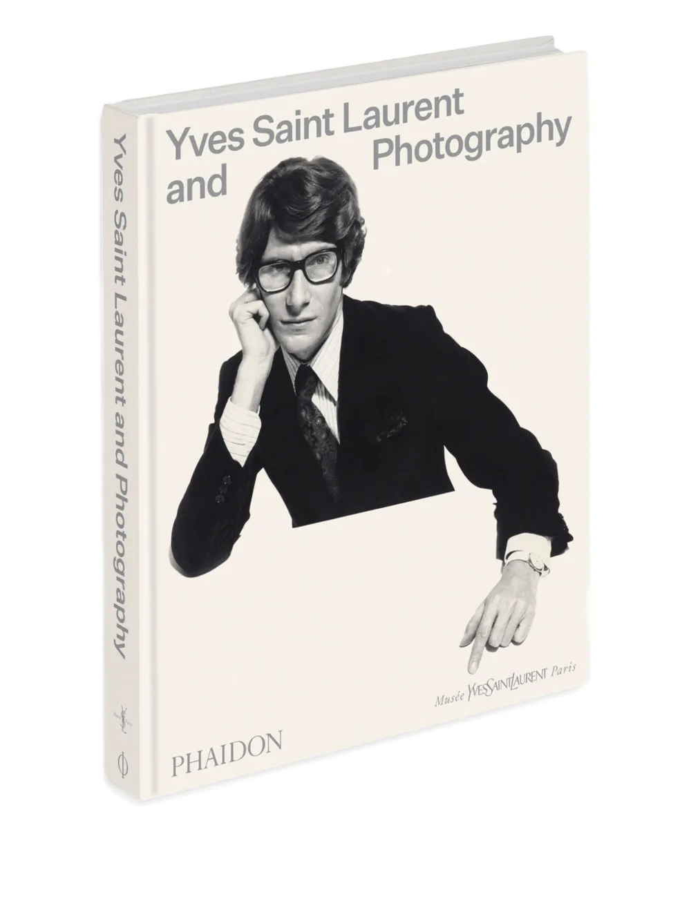 Phaidon Press Yves Saint Laurent And Photography Hardcover Book In Black