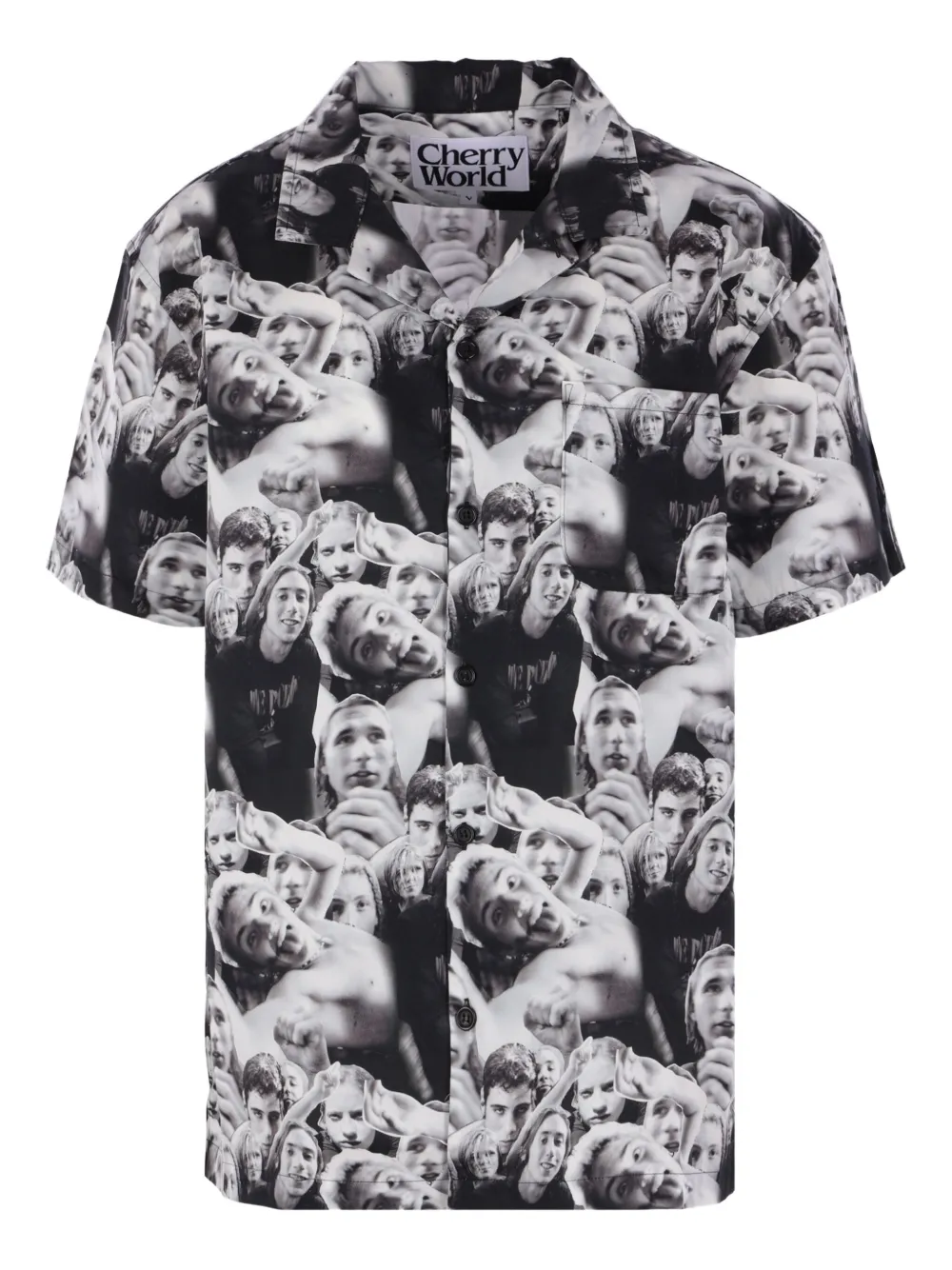 Cherry World Glenapalooza printed short-sleeve shirt - ブラック