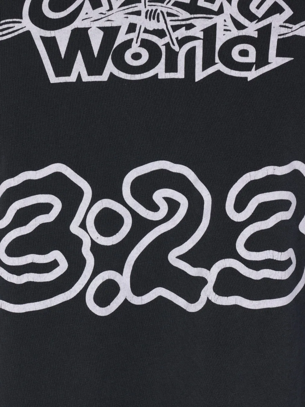 Cherry World Skeleton Long-sleeve T-shirt In Blue