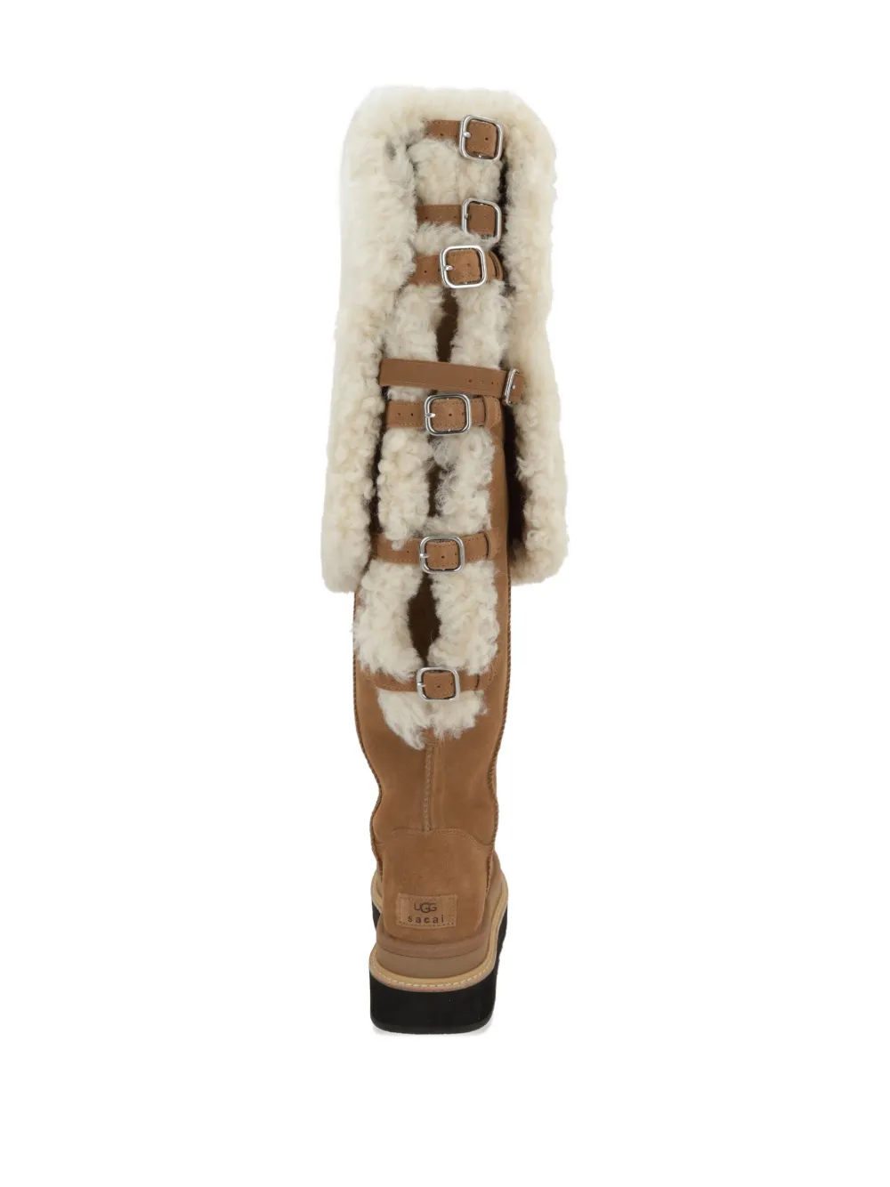 UGG x Sacai shearling buckle boots Bruin