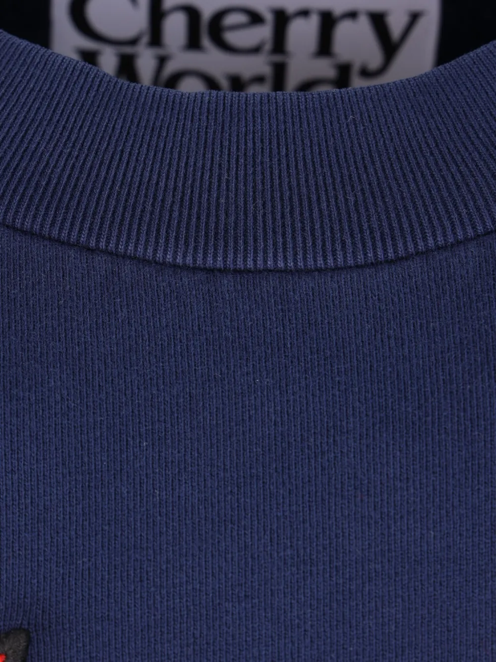  Cherry World Chalva Logo Crew-neck Sweatshirt - Blue 