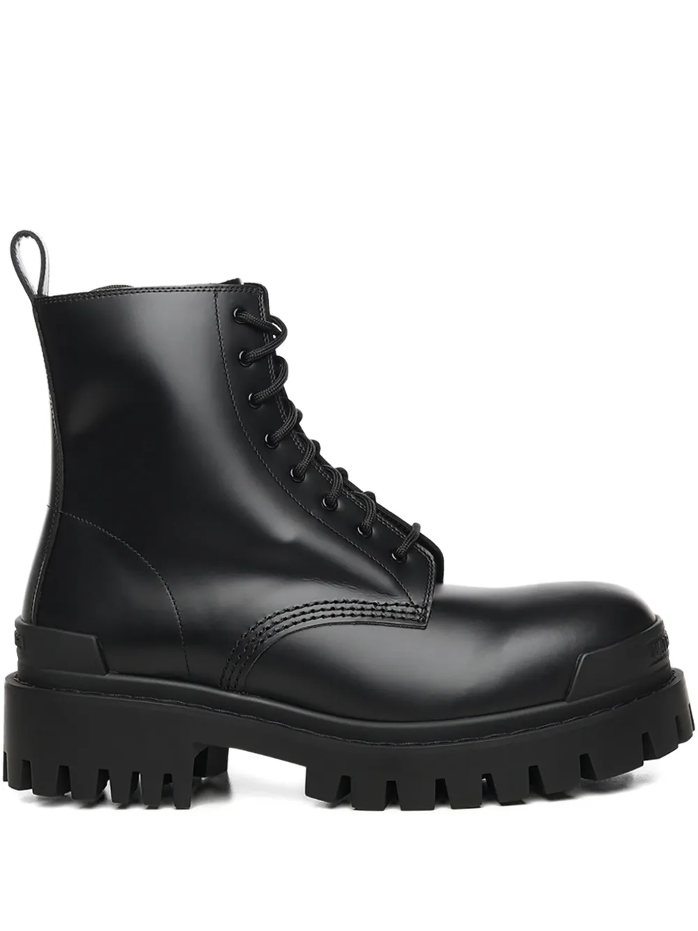 Balenciaga Strike lace-up lug-sole boots - ブラック