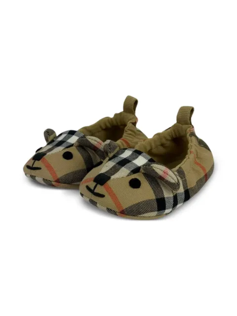 Burberry Kids checked pre-walkers