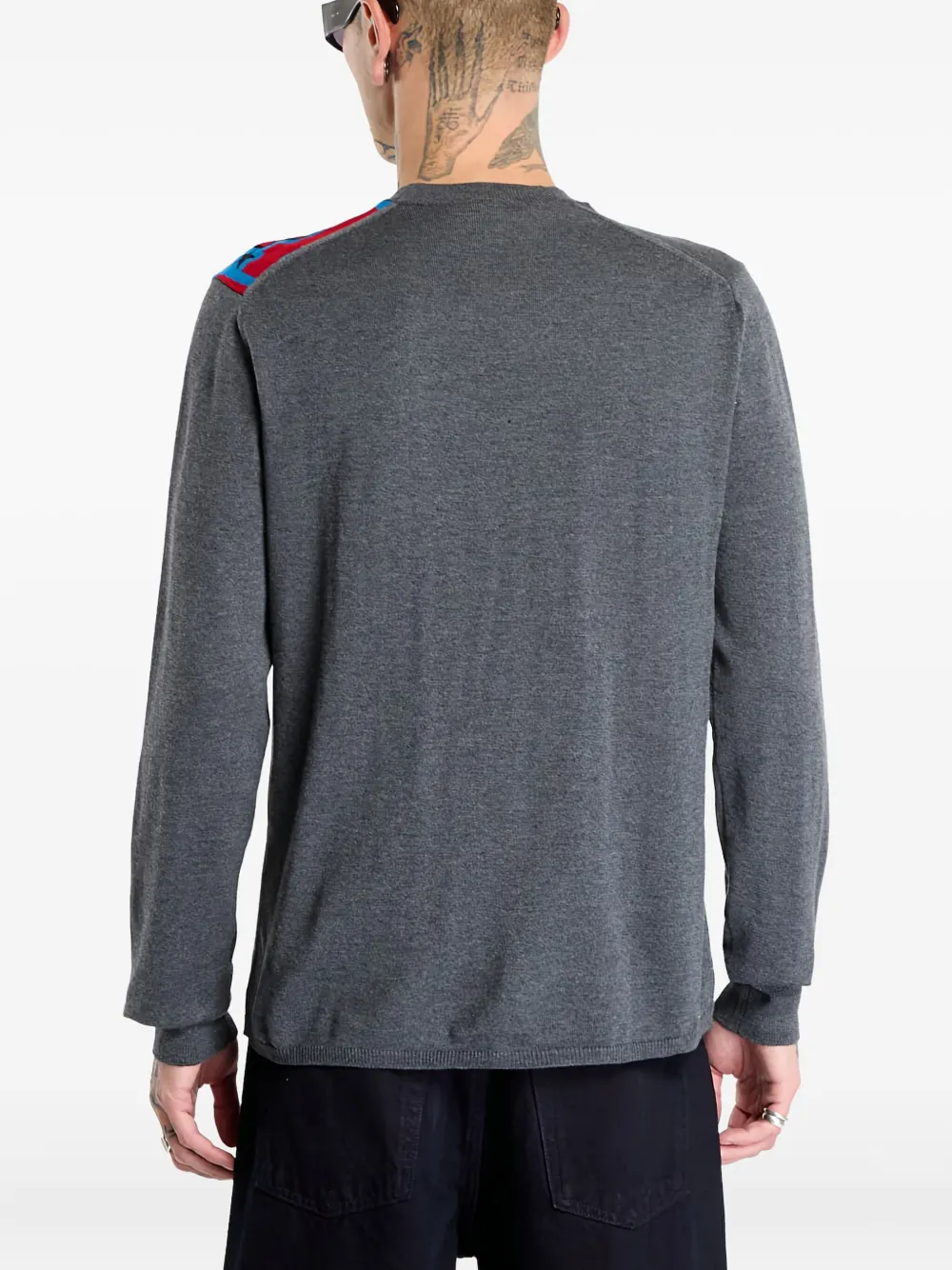 Comme Des Garçons Shirt Top met sjaaldetail Grijs