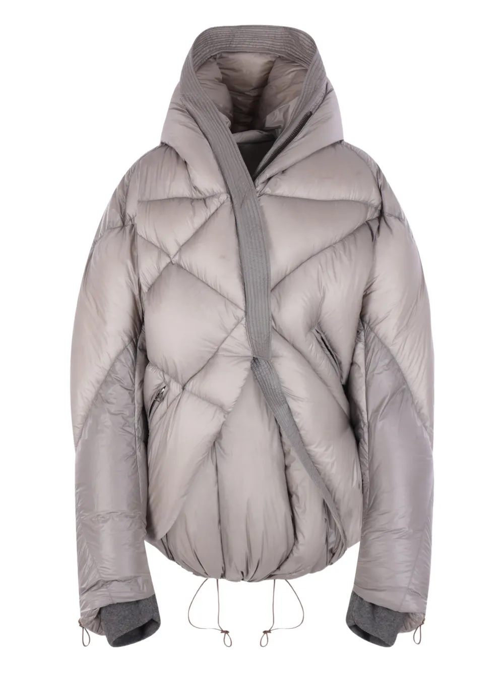 YEHUAFAN Gefütterte Kapuzenjacke - Grau