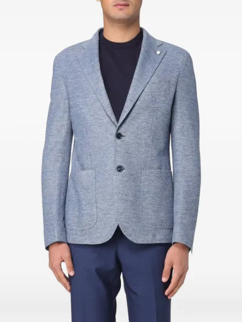 Luigi Bianchi notched-Lapels pouch-pockets blazer