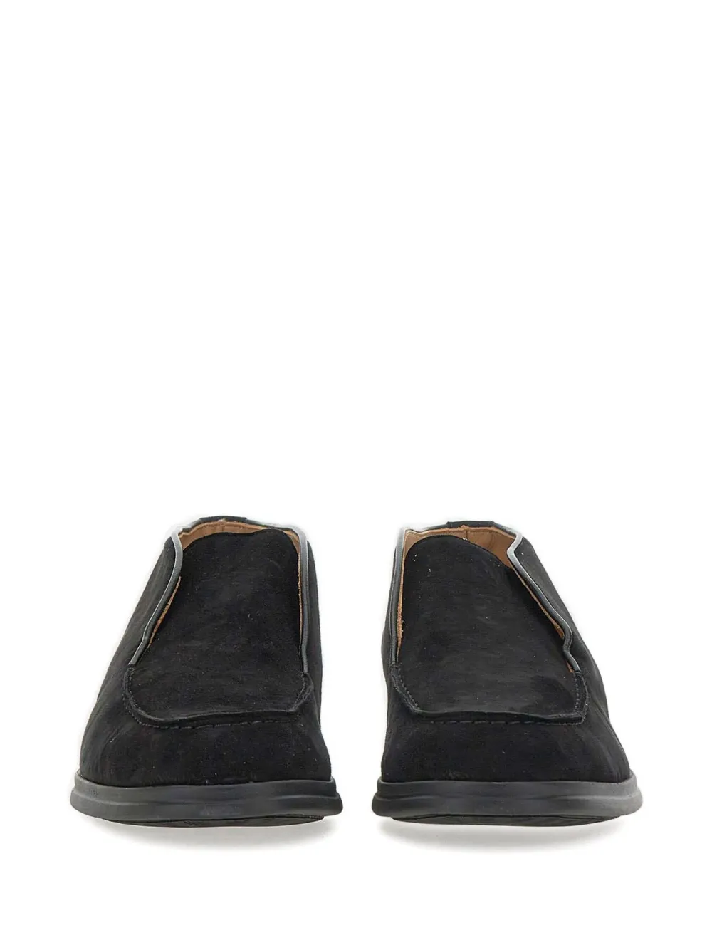 Duca Heritage Leo Suede Loafers In Black