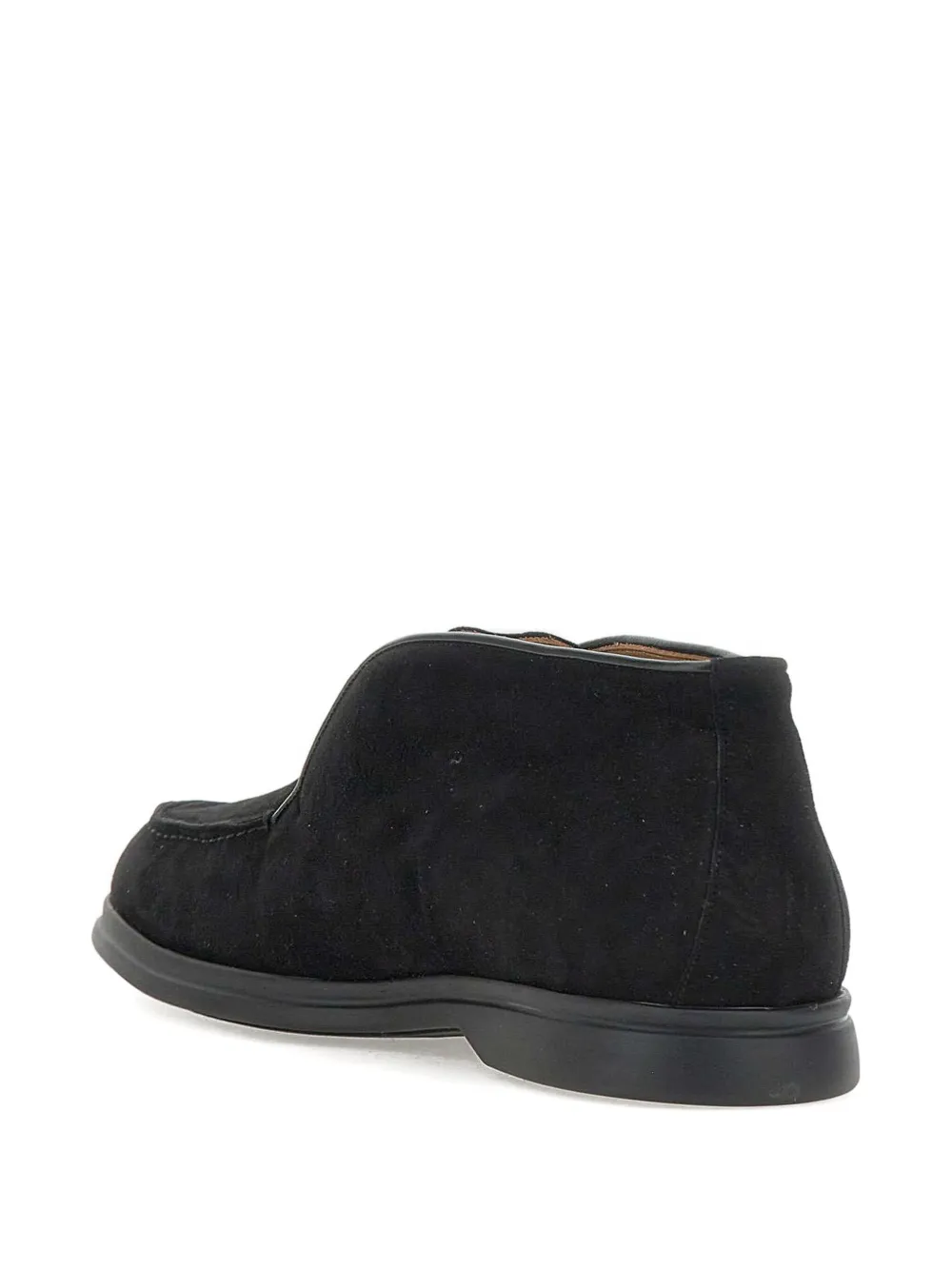 Duca Heritage Leo Suede Loafers In Black