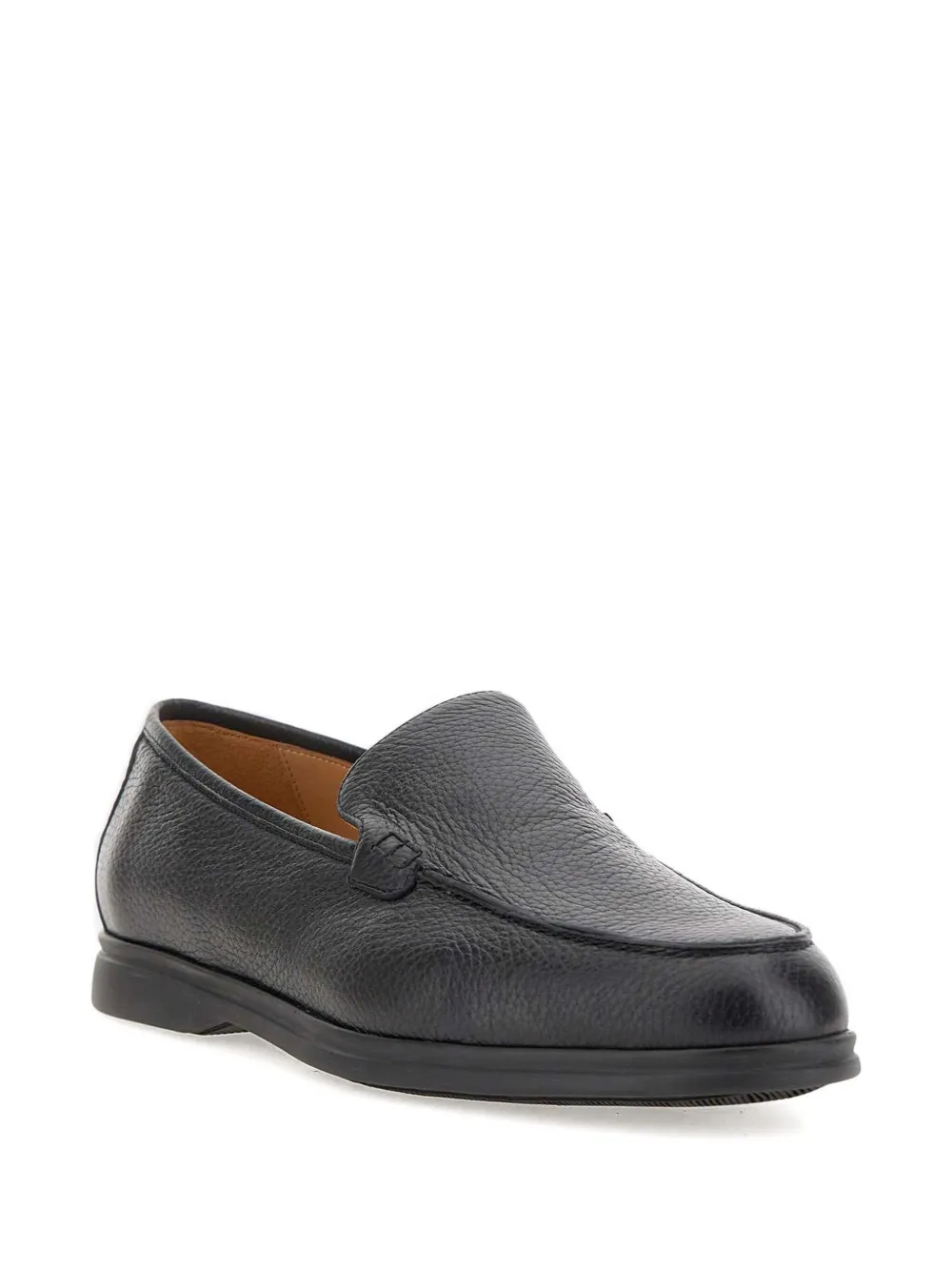 Duca Heritage Lorenzo Plain leather loafers - Zwart