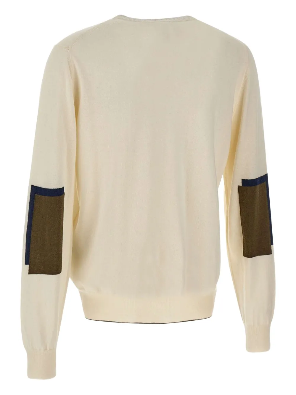 La Martina Trui met geborduurde elleboog Beige