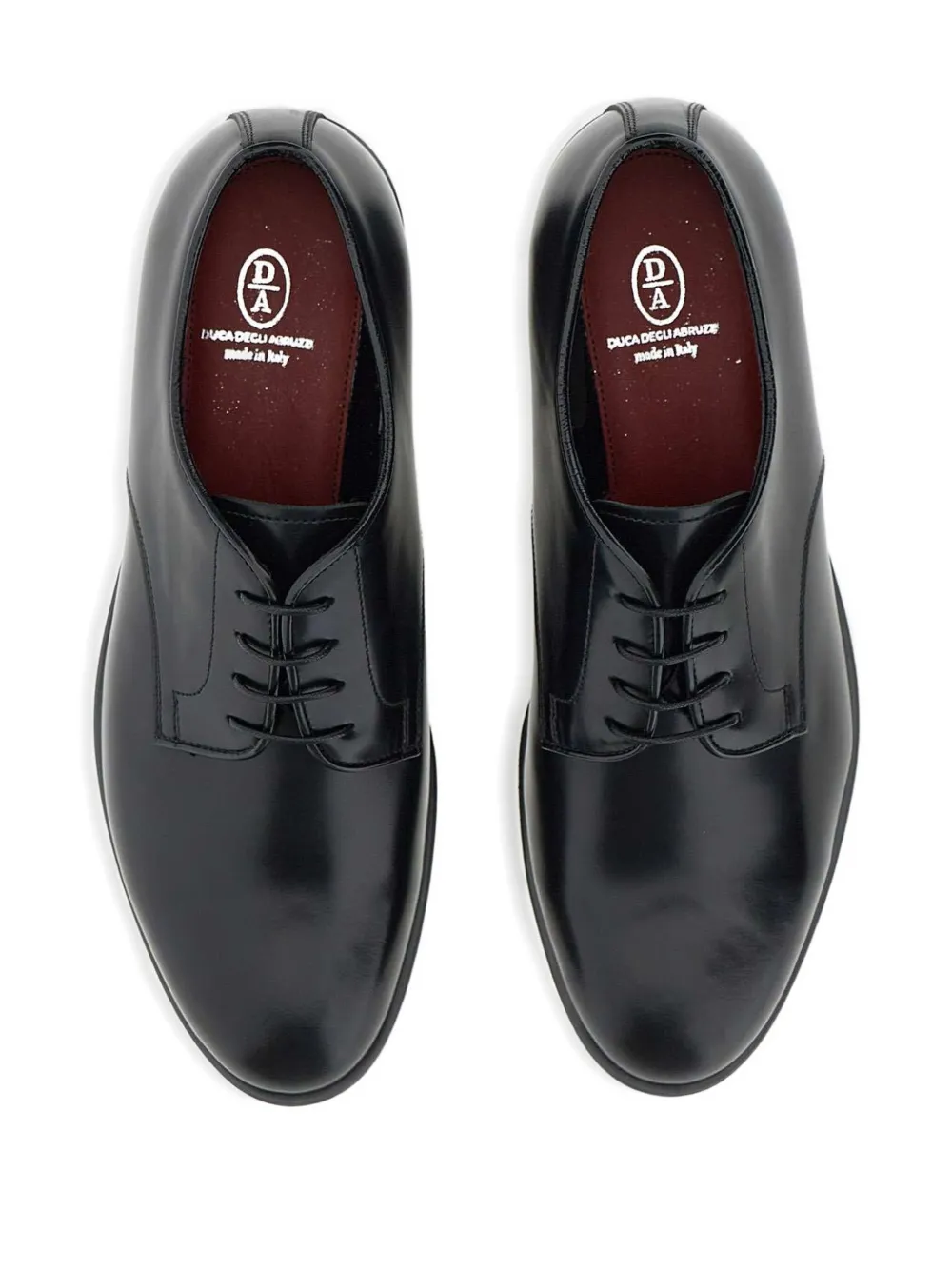 Duca Heritage Windsor Leather Derby Shoes In Black