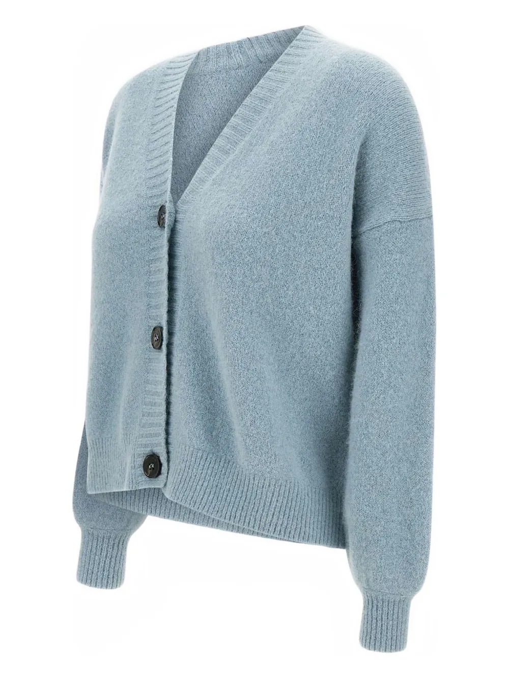 Weekend Max Mara V-neck Button Cardigan In Blue