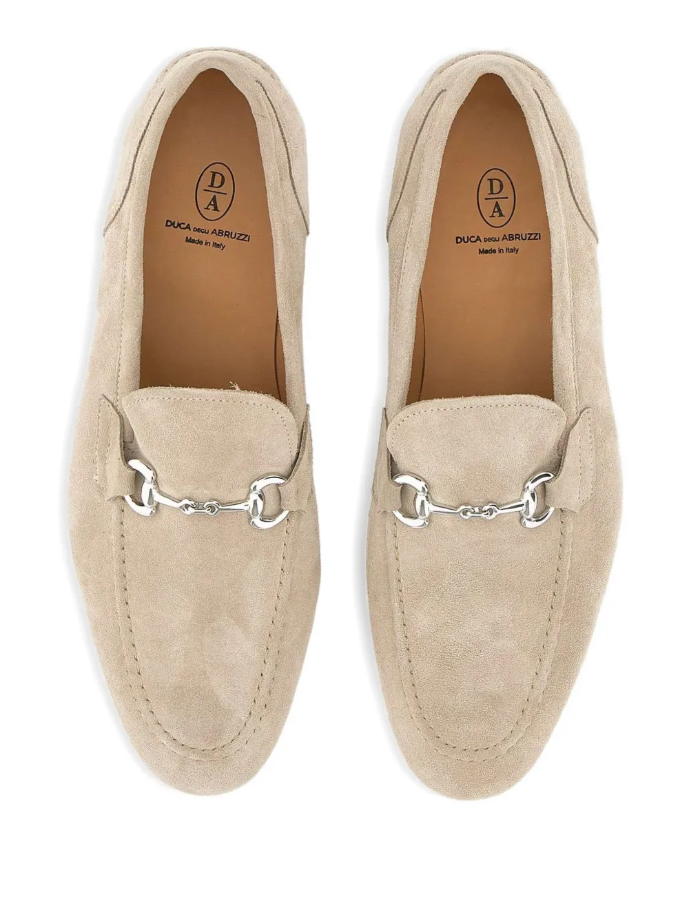 Duca Heritage Vasco Kaleido 129 Suede Loafers In Neutral