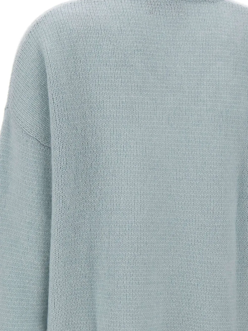 Hemisphere V-neck Ribbed Jumper In Blue