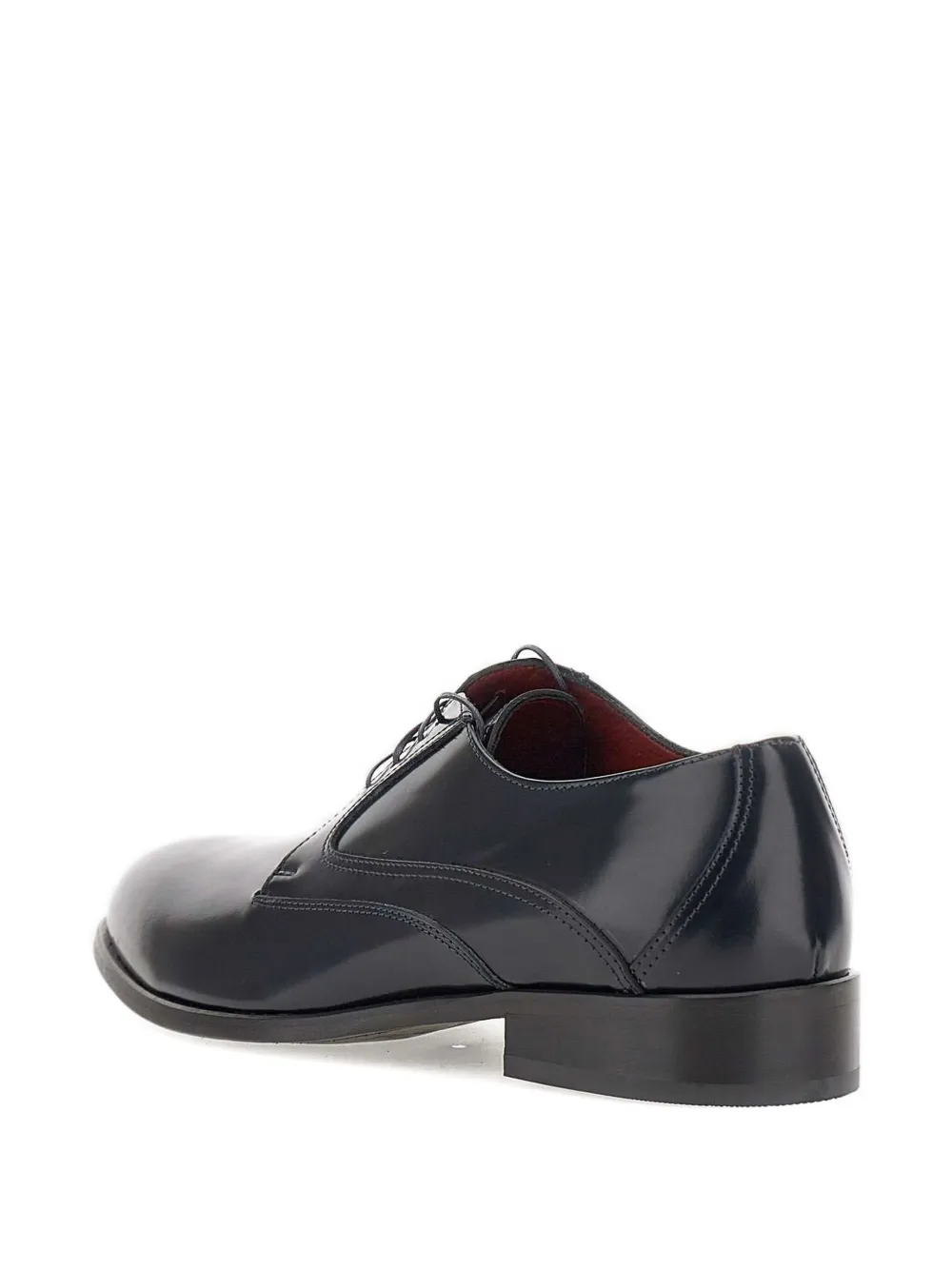 Duca Heritage Lace-up Leather Derby Shoes In Blue