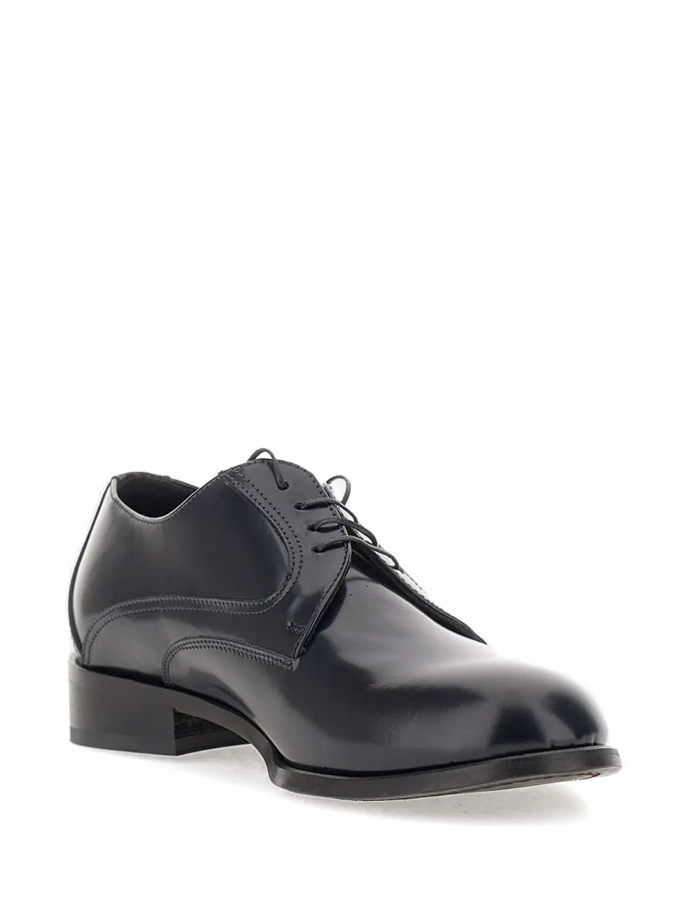 Duca Heritage Lace-up Leather Derby Shoes In Blue