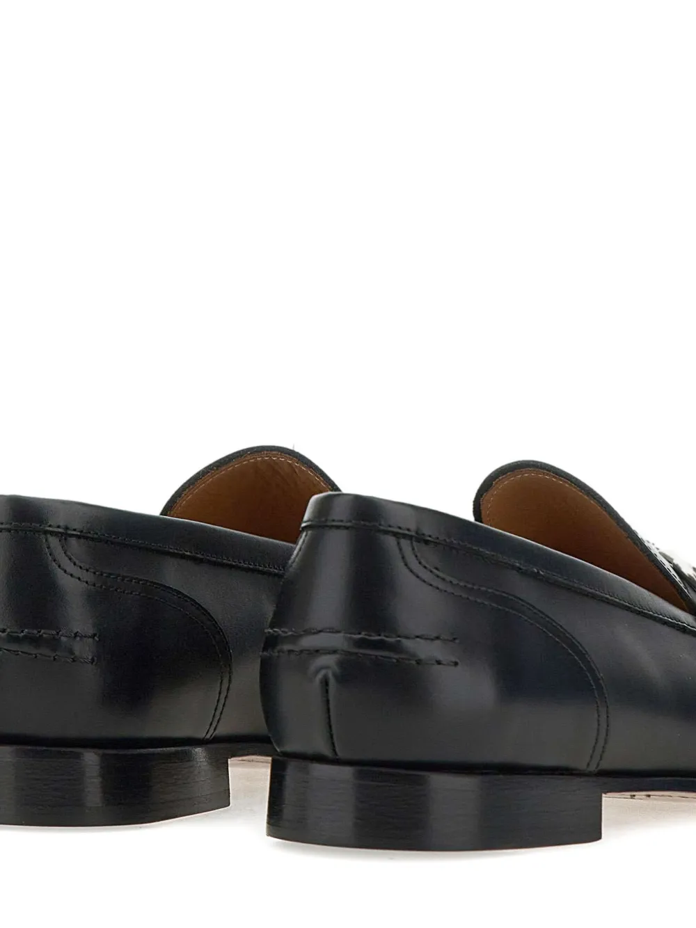 Duca Heritage Vasco Lord Leather Loafers In Black