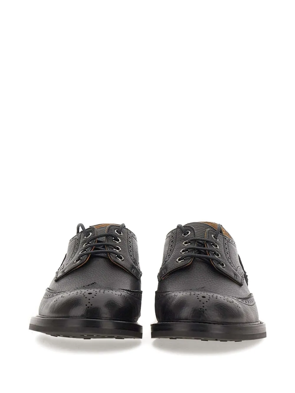 Duca Heritage James leather derby shoes Zwart
