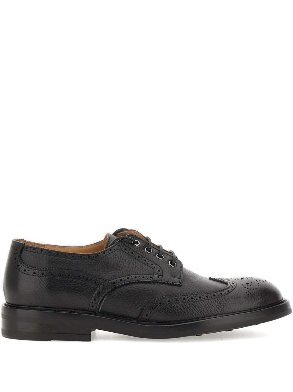 Duca Heritage James leather derby shoes Zwart
