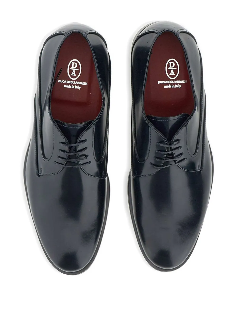 Duca Heritage Arsenal Leather Derby Shoes In Blue