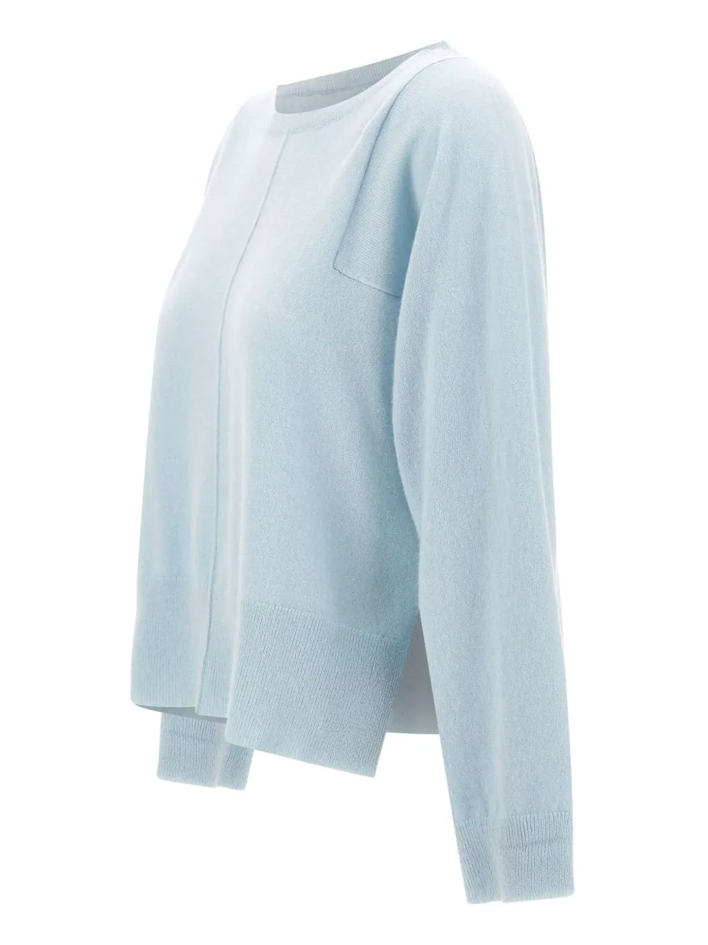 Not Shy Jeanne Crew-neck Sweater In Blue