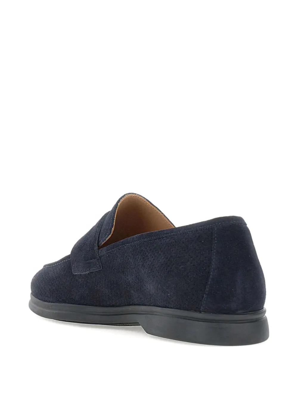 Duca Heritage Piero1 Suede Loafers In Blue