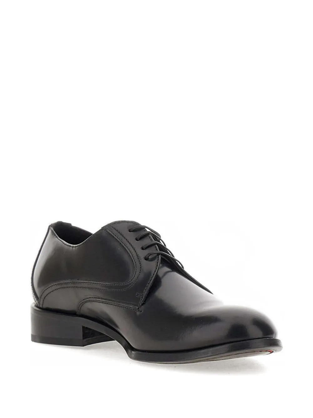 Duca Heritage Cl21 Leather Derby Shoes In Black