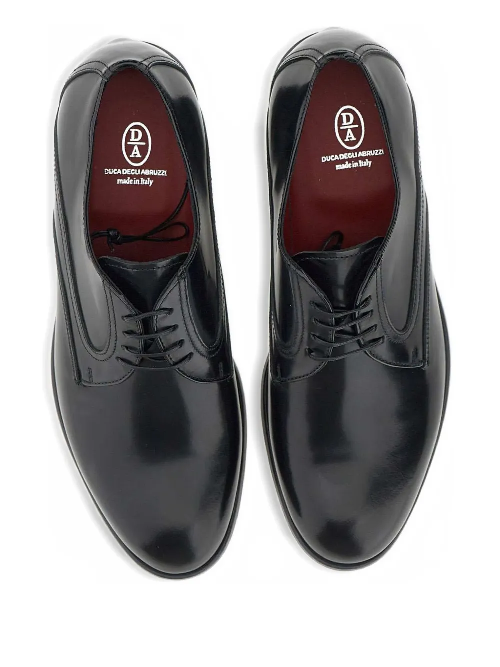 Duca Heritage Cl21 Leather Derby Shoes In Black