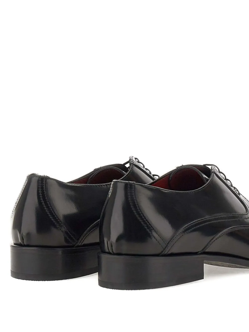 Duca Heritage Cl21 Leather Derby Shoes In Black