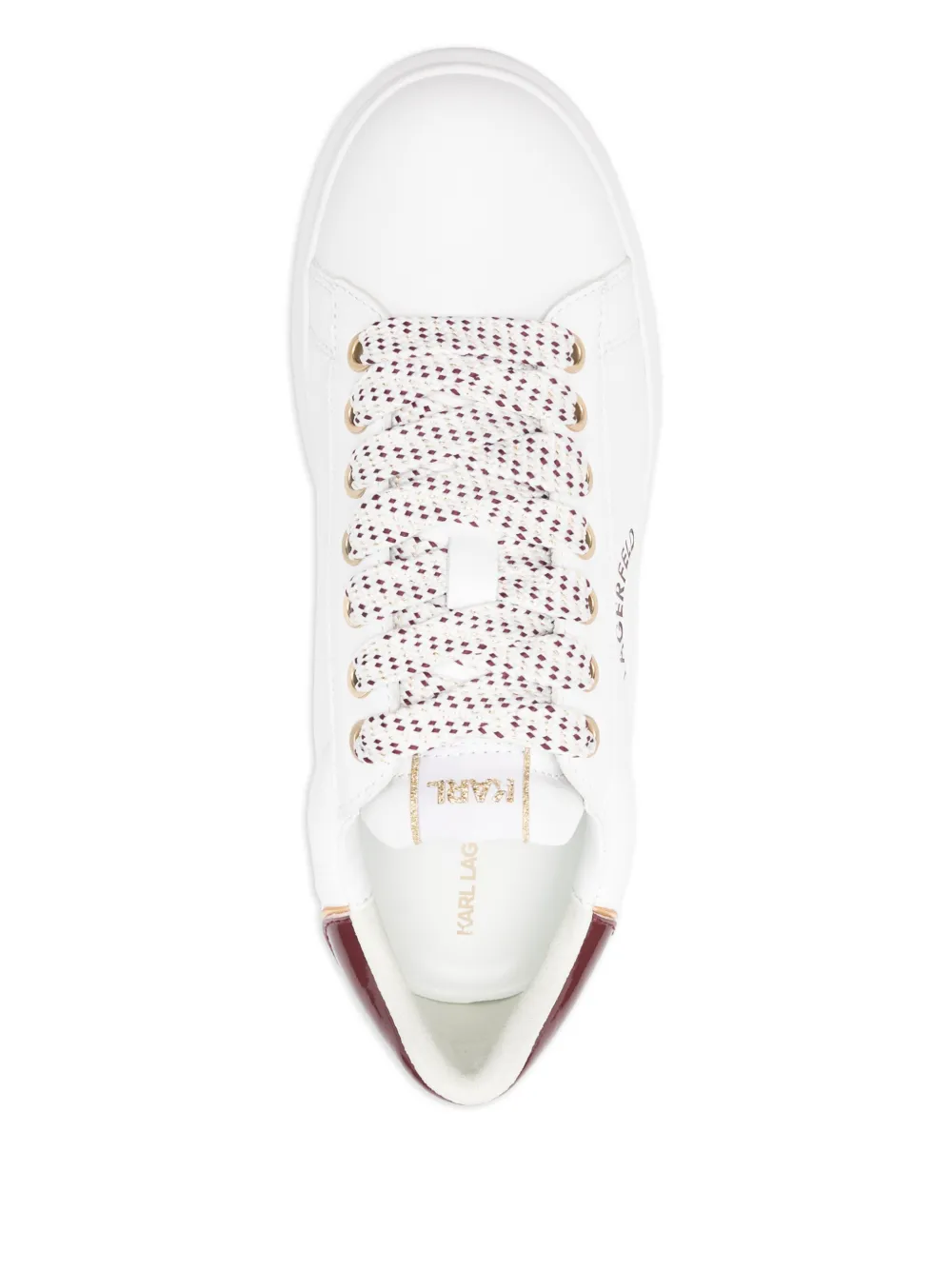 Karl Lagerfeld Sneakers met logo Wit