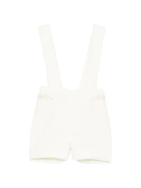 JESURUM BABY embroidered-detail dungaree shorts