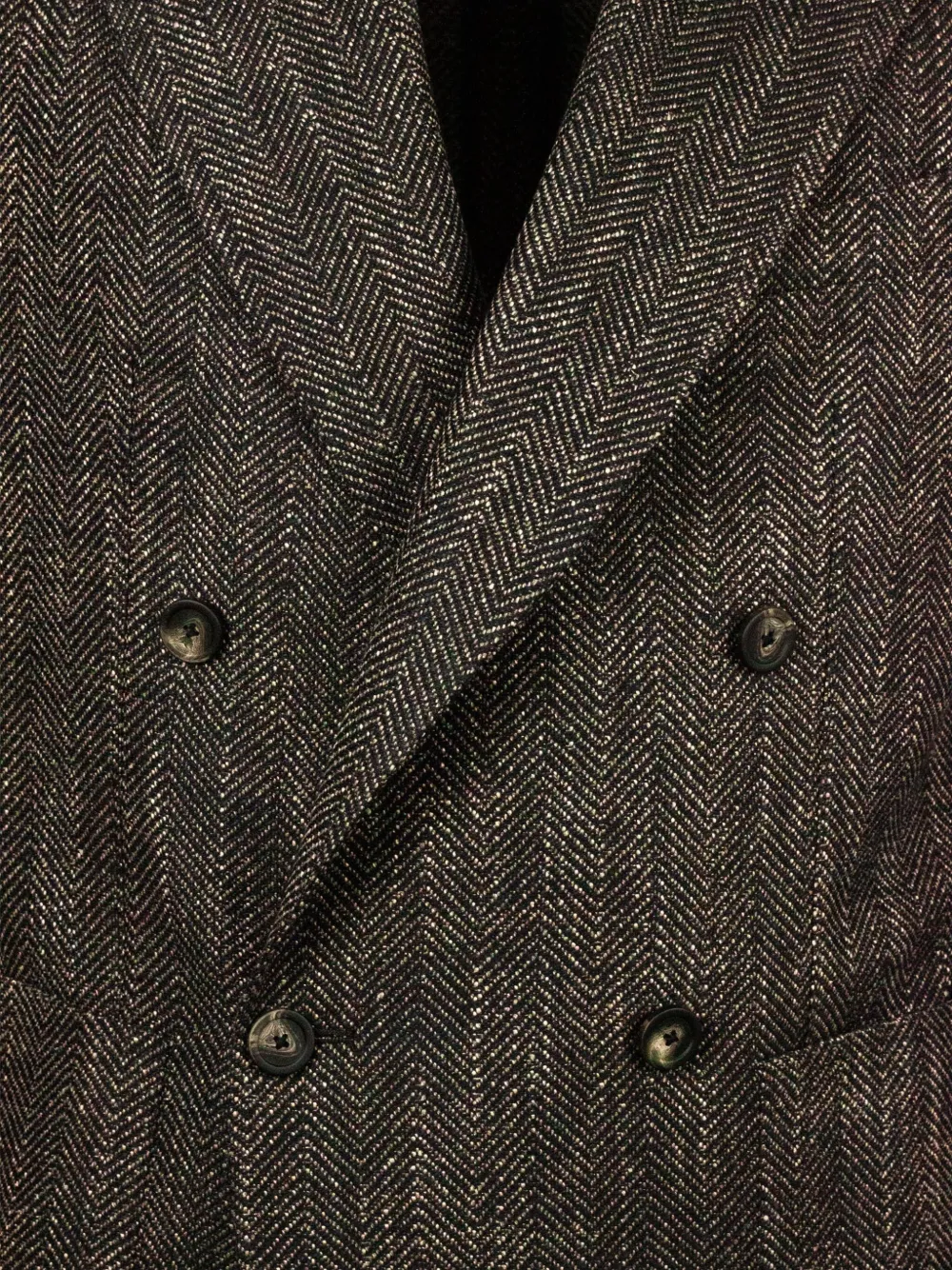 Tagliatore Blazer met dubbele rij knopen en visgraatpatroon Bruin