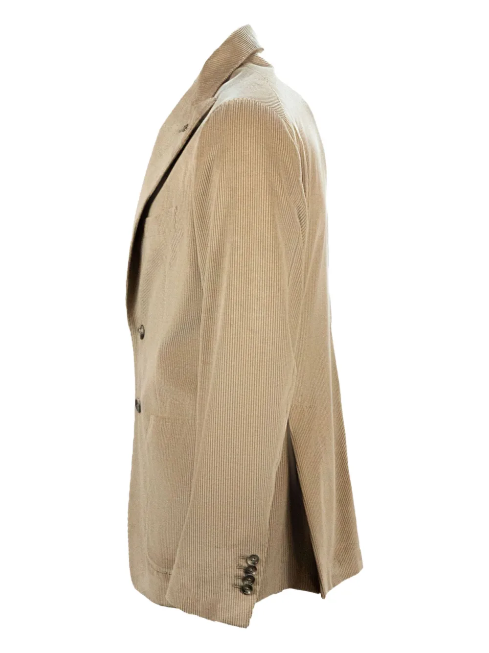 Tagliatore Blazer met puntige revers en geribbelde textuur Beige