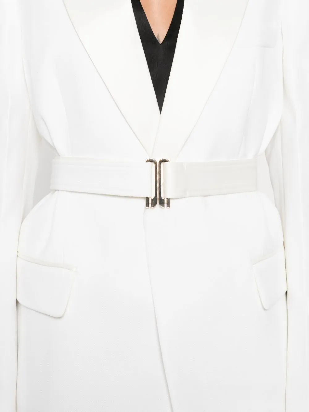 Victoria Beckham Peak-lapels Blazer In White