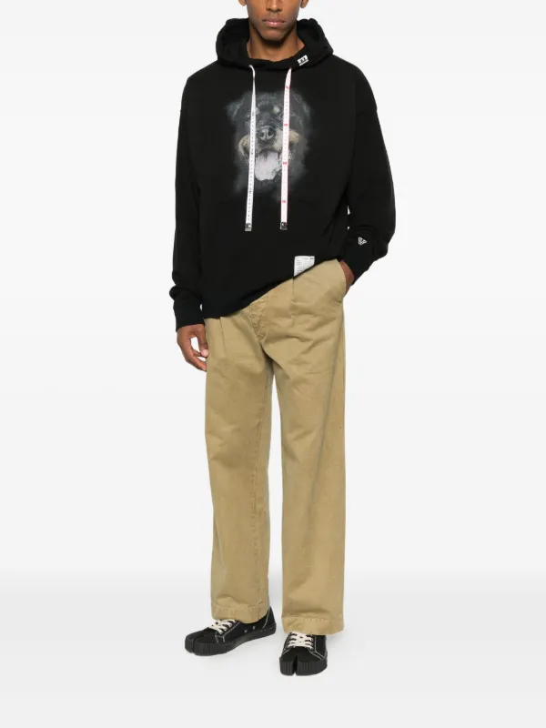 Maison MIHARA YASUHIRO dog-print Hoodie | Black | FARFETCH