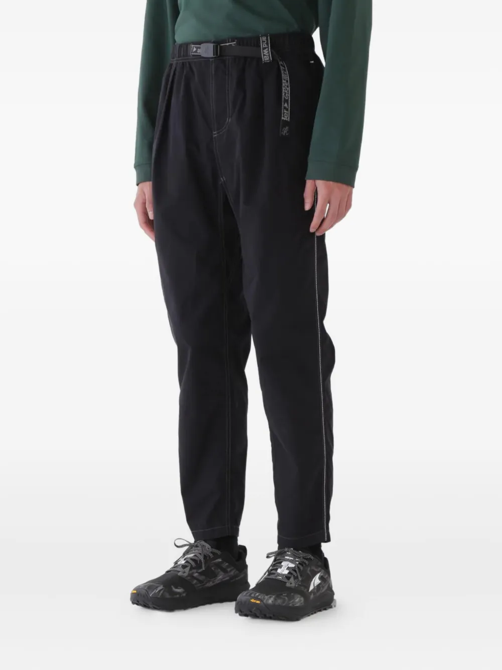 and Wander Plooibroek met ceintuur Zwart