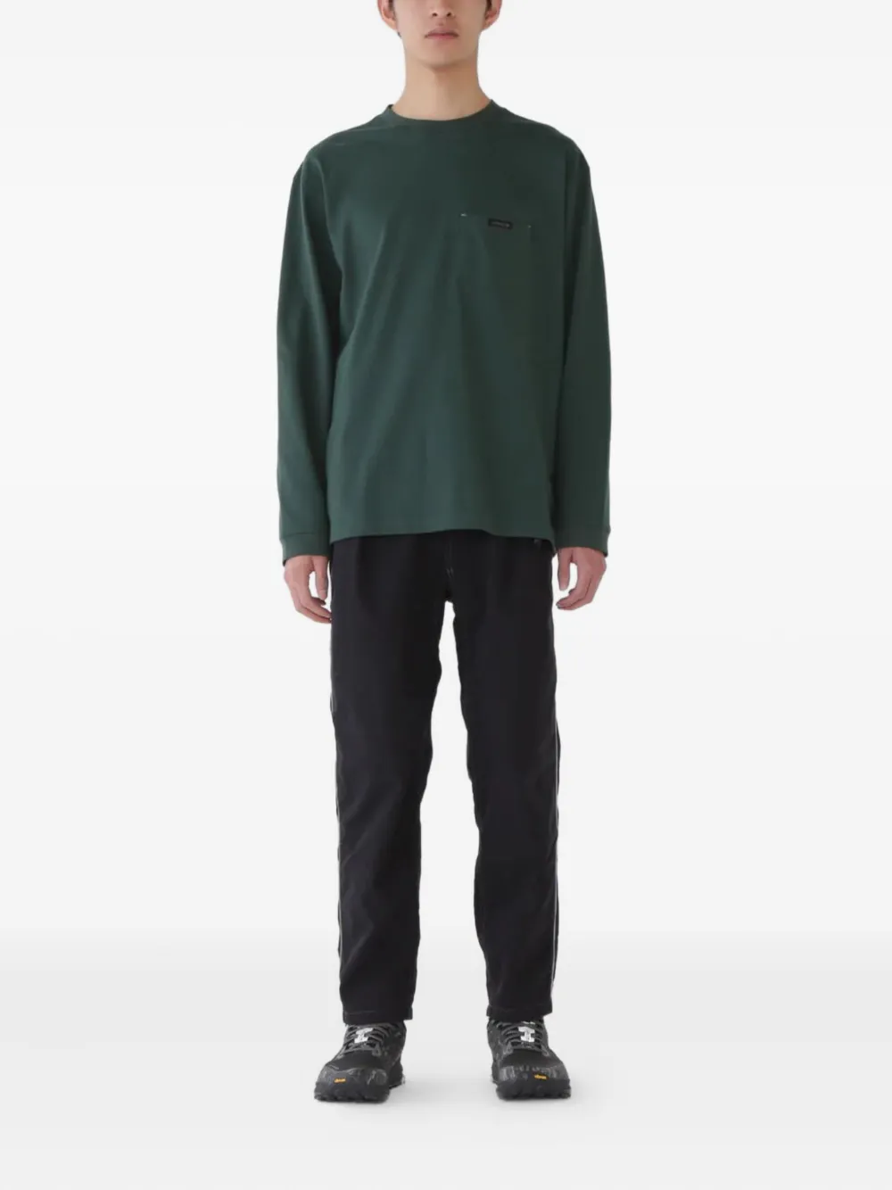 And Wander pleated belted trousers - Zwart