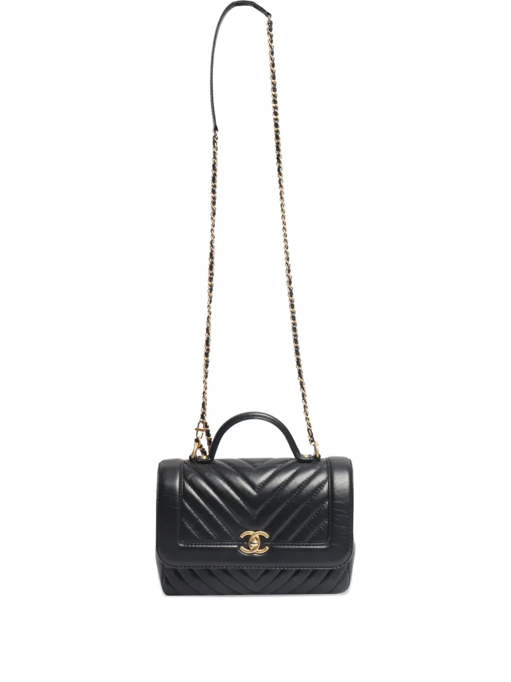 CHANEL Pre-Owned 2027 Timeless chevron-quilted top-handle tote bag -